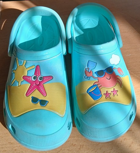 Süße clogs blau mit - clogs,