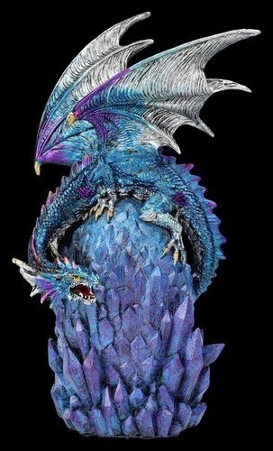 Drachenfigur blau auf