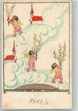 39868830 - sign. Kardos Hoske Engel B.K.W.I. 7413-6 Ostern Gebrauchsspuren