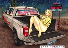 Pussycar kill the bill Uma Kunstdruck von SARA HORWATH *certifiziert, signiert 