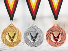 Medaillen-Set: Bowling mit