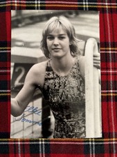 handsignierte AK Elke Sommer DDR Schwimmen