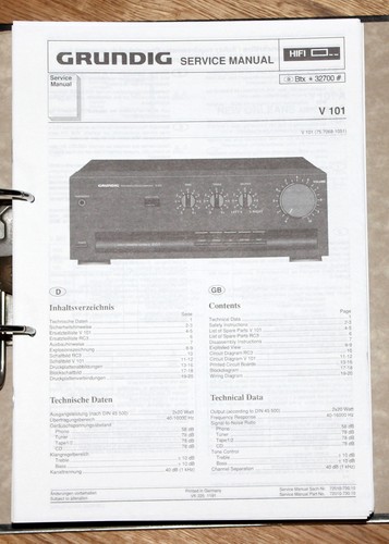 Grundig 101 original - v,