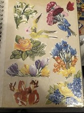 Glanzbilder Oblaten Blumen