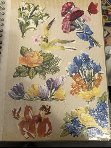 Glanzbilder oblaten blumen - oblaten,