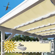 Falt-Sonnensegel creme