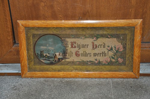 Altes gerahmtes schild eigner - altes, schild,eigner