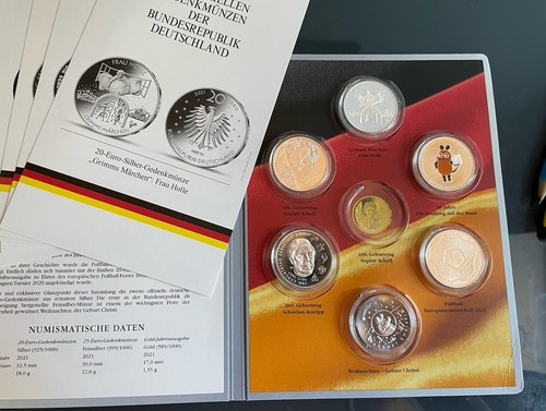 Silber gedenkmünzenset der - gedenkmünzenset,