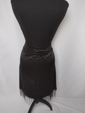 Seiden rock schwarz mit perl - seiden,