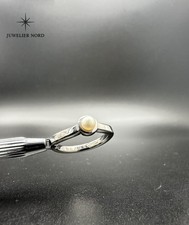 Skagen Ring mit weißem Perlenimitat – Größe 58