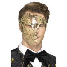 Gold Metall Maske Maskerade