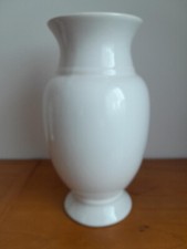 AB Weisse Vase Keramik glasiert Höhe 30 cm Durchmesser oben 13 cm / unten 11 cm