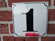 Hausnummer Mega Groß Emaille