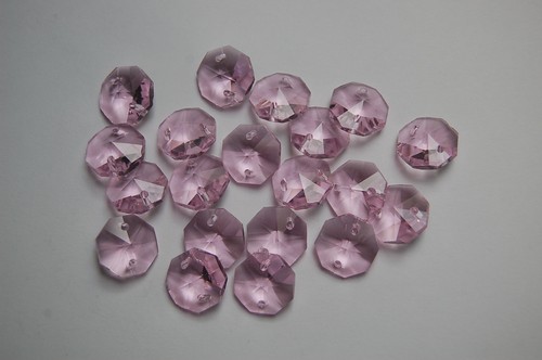 Oktagons 14mm rosa rose - 20,