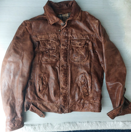 Trapper herren lederjacke - trapper,