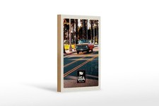 Holzschild 12x18cm Amerika