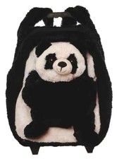Kinderkoffer Panda Kinder Trolley Reise Roll Koffer Tasche mit Kuscheltier