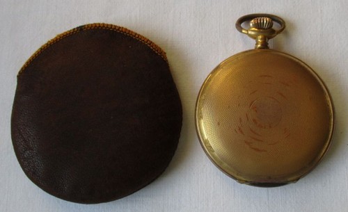 Vergoldete herren taschenuhr - vergoldete,