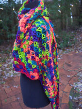 Merino Dreiecktuch - Farbverlauf  -  bunt - Handarbeit