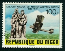 TRANSPORT ● Flugzeug Piloten Aviation Plane ● Niger 1979
