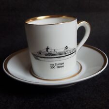 Fürstenberg Moccatasse Schiff-Motiv MS Europa Jubiläumsfahrt 300
