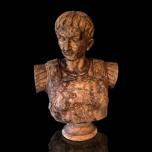 Skulptur büste giulio cesare - büste,