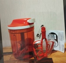 Tupperware Turbo Chef Super Sonic 730 ml Zerkleinerer Zwiebelschneider Dips Rot