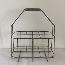 Flaschenhalter 6 Fächer Metall Vintage, Flaschenfach alt