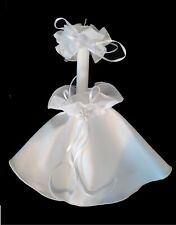 Kerzenrock + Tropfschutz weiß Kommunionkleid Anzug Taufe Kommunion Kerzentuch