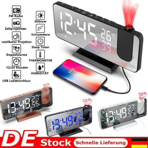 Led radiowecker mit - radiowecker,