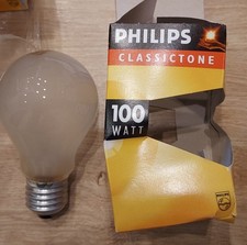 10 x Philips A60 Glühbirne 100 Watt matt E27 Classictone NEU