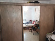 Massivholz Kleiderschrank Garderobenständer mit Organizer Und Spiegel