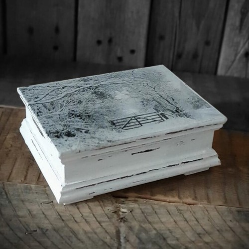 Vintage holzschatulle - vintage,