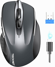 TECKNET Silent wiederaufladbare Funkmaus-Kabellose optische Maus-4800 DPI-NEU