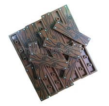 50x Fliese rotbraun 1x4