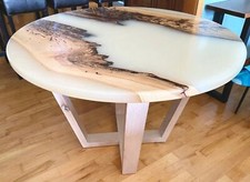 Weiß epoxid rund sofa mitte - weiß,
