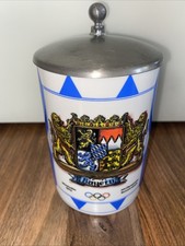 Porzellankrug 0,5 L. Bayern Krug München Seine Brauereien Olympiade 1972