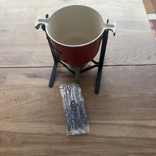 Creuset fondue set mit 4 - le,