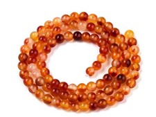 Jade Kugeln Perlen rot orange