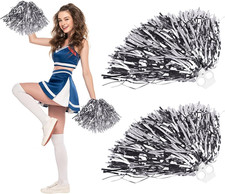 Cheerleader Pompons, 2 Stück Pompoms Cheerleading mit Handle, Sportteams Pompons