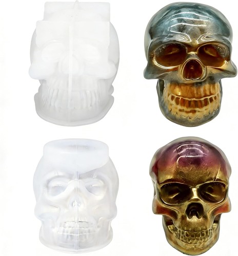 Silikonform totenkopf stück - 2,