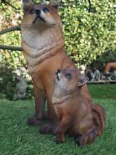 Fuchs Deko Figur mit Baby