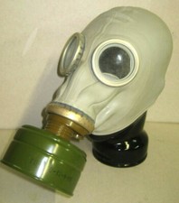 NVA Gasmaske Filter  ABC Schutzkleidung Prepper Maske  Halloween  DDR Gummi