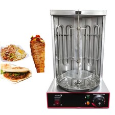 3000W 2 Brenner Kebap Grill Gyrosgrill Tischgrill Elektro Dönergrill Döner