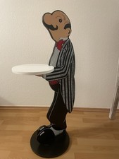 Vintage Kammerdiener Figur Butler Statue Zimmerbutler