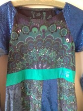 Desigual Kleid Blau Türkis
