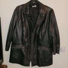 Damen Lederjacke schwarz Gr. 52 meine größe 