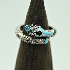 Damen Ring Schlange offen