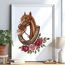 Pferd Hufe v1 Schablone Malen