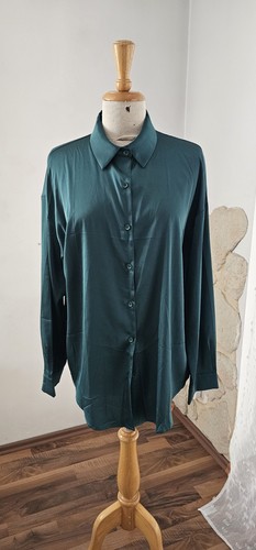 Klassische satin bluse xl - klassische,